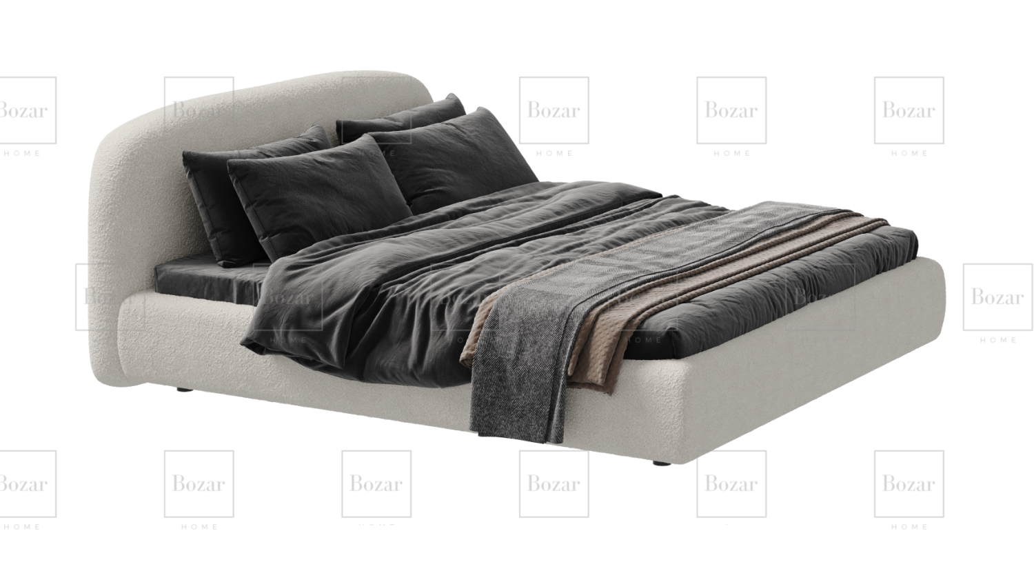 Lit Vida toile sans rangement