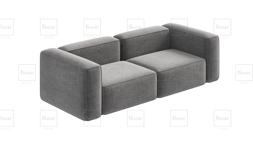 Canapé modulable Miami Gris (3 places)