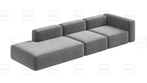 Pouf modulable XL Miami Gris