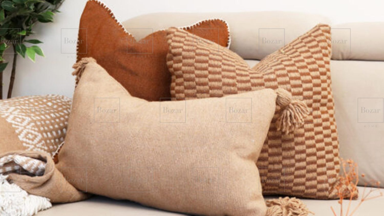 Collection ” Esprit Bohème ” – Composition 1-4 (Tissés à la Main en Pure Coton )