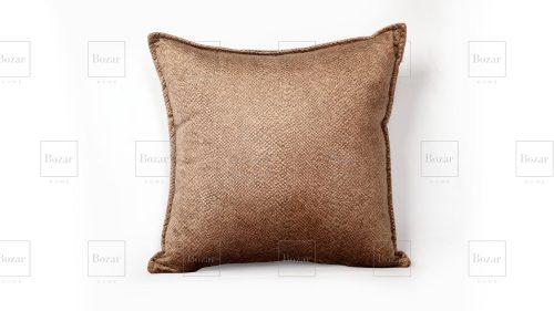 Coussins en Velours Taupe serpenté