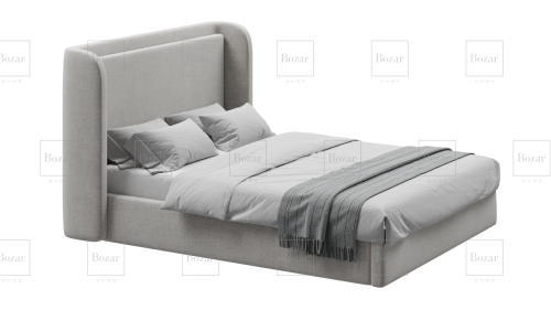 Lit Robert 160*200+Simple Rangement Toile Beige Claire (Disponible au Showroom(Agadir))